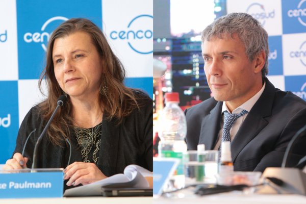 Heike Paulmann, expresidenta de Cencosud, y Jaime Soler, exgerente general del grupo y futuro director de Cencosud Shopping.